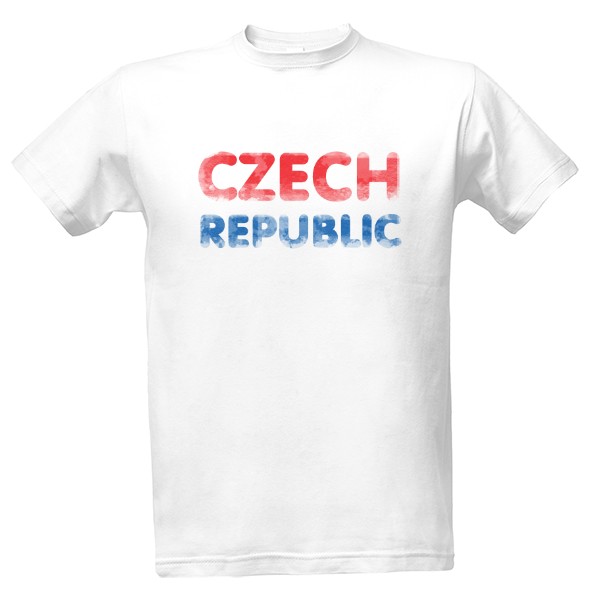 Tričko s potiskem Česká republika - Czech republic nápis 3