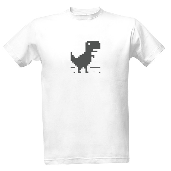 Tričko s potiskem Google Dinosaurus