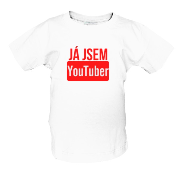 Tričko s potlačou YouTuber - dětské tričko
